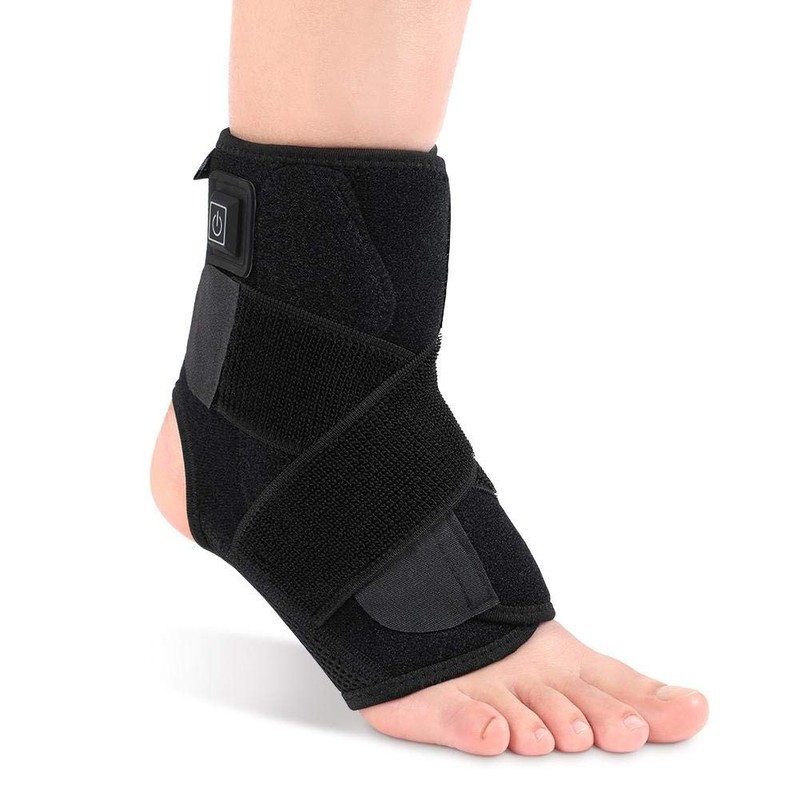 Heating Ankle Brace, Heated Ankle Wrap Foot Heat with 3