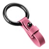 Yuxh Keychain Synthetic Leather Keyring Metal Key Chain Faux Leather
