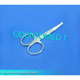 ODM 3.5" Scissors Curved Mustache Nose Hair w/ Safety Tips