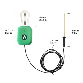 Electric Fence Tester with LED Indicator Lights - 300V to 10kV Range | Detects Energizer Pulses | Clips to Wire or Tape Fences