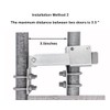 Chain Link Fence Double Gate Latch for 1-3/8" Gate Frame