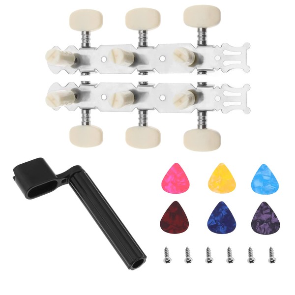 YINETTECH Pack of 2 Classic Guitar Tuners Key Tuners with