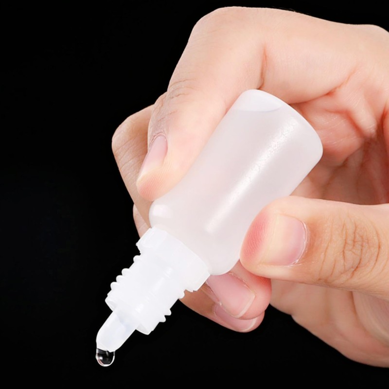 XIWENQUKU 2Pcs 50ml/1.7oz Plastic Dropper Bottles, Empty Squeezable Portable Travel