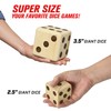 GoSports Giant Wooden Playing Dice Set with Rollzee and Farkle