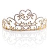 Anderson's Gold Ivy Rhinestone Tiara, 3 Inches, Woman's Crown, Wedding/Prom