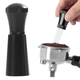 WDT Tool, Espresso WDT Tool Coffee Distribution Tool, Espresso Coffee Stirrer Coffee Accessories for Home, Coffee Distributor Needle WDT Stirrer for Solve Coffee Clumping(Color:Black)