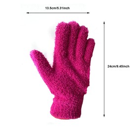 SagaSave Dusting Glove Cloth Duster, Cleaning Makes Dusting Waxing Polishing Easy Polishing Delicate Items Cleaning Cloth Glove, Green