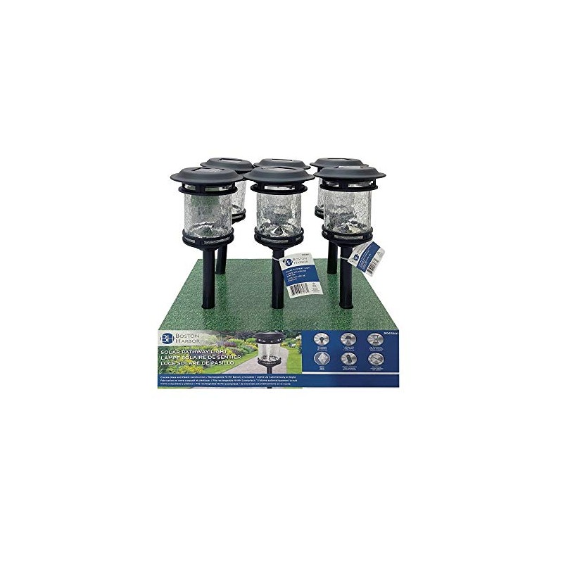 Boston Harbor Light STK SLR Crackle Glass 26073