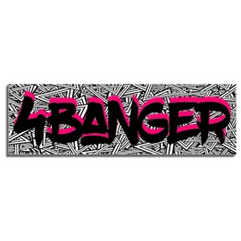4BANGER Slap Sticker 4 Cylinder Decal Custom Printed Vinyl Graphic