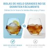 6PCS Moldes De Silicona Para Hielo, Moldes Esféricos Para Hielo