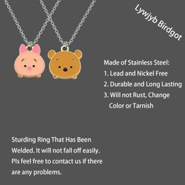 Lywjyb Birdgot Movie Inspired Gift Friendship Necklace Set Inspirational Gifts for Sister Women (pooh set ne CA)