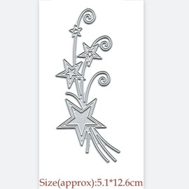 Christmas Stars Bouquet Metal Die Cuts,Merry Christmas Deer Stars Snowfake Cutting Dies Cut Stencils DIY Scrapbooking Decorative Embossing Paper Scrapbooking Card Making