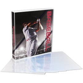 UniKeep Baseball Themed Trading Card Collection Binder with Trading Card Pages. The Binder/Case Is Fully Enclosed to Keep Cards Secure (Batter, Metal Rings)