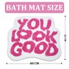 YOOCHUENG Bath Mat, Fun Bath Mat, Non-Slip, Washable, Creativity, Funny