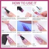 Polygel Kit Esmaltes Unas + Lampara Unas Led/uv+base+top