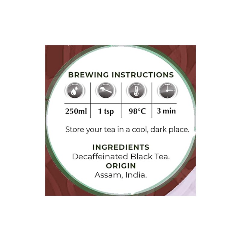 The Exotic Teapot - Assam Decaf Tea, 150g Pouch, Premium