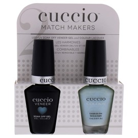 Cuccio Matchmaker - Colour Nail Lacquer & Veneer Gel Polish - Meet Me In Mykonos! - For Manicures & Pedicures, Full Coverage - Long Lasting, High Shine - Cruelty, Formaldehyde & Toluene Free - 2 pc
