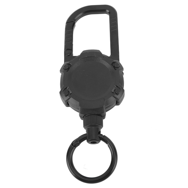 Magnetic Retractable Keychain Stainless Steel Wire Easy Pull Buckle Carabiner
