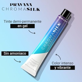 PRAVANA ChromaSilk Hydragloss Tinte en Gel Color 6Bv Dark Golden Beige Blonde 90 ml, Tinte para Cabello Demi-Permanente, Color Vibrante y Duradero, Doble de Brillo, Refresca el Cabello, sin Amoniáco