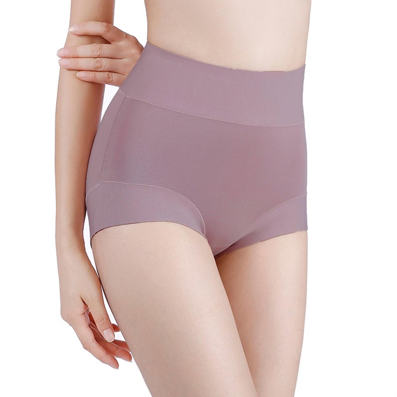 woooyea High Waisted Briefs Full Coverage Cotton Underwear 4 Assorted