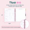 Happy Planner Blooming Romance Disc-Bound 12-Month Undated Wedding Planner, Big