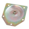 uxcell 70mmx67mmx1.2mm Zinc Plated Table Leg Mounting Plates Bronze Tone
