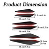 6 Pcs Car Spoiler Canards Kit, Universal Auto Body Anti-Collision