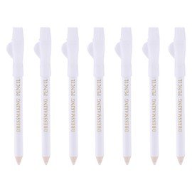 BOXOB 7 Stück Stoffmarker zum Nähen, Weiß Schneiderkreidestifte Stoffmarkierungsstift zum Quilten Nähen Schneidern Basteln Wasserlöslich, Nachzeichnerwerkzeuge