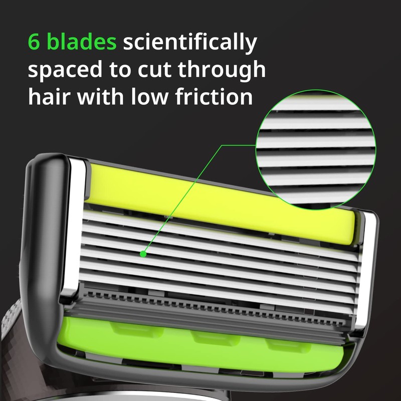 Dorco Pace 6 Pro - Six Blade Razor System with