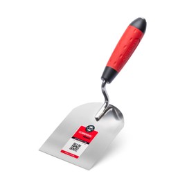 COMENSAL Masonry Trowel 100 mm - Plasterer's Spatula - Plastering Trowel - Stainless Steel - Plaster Trowel - Non-Slip Soft Grip - Made in EU