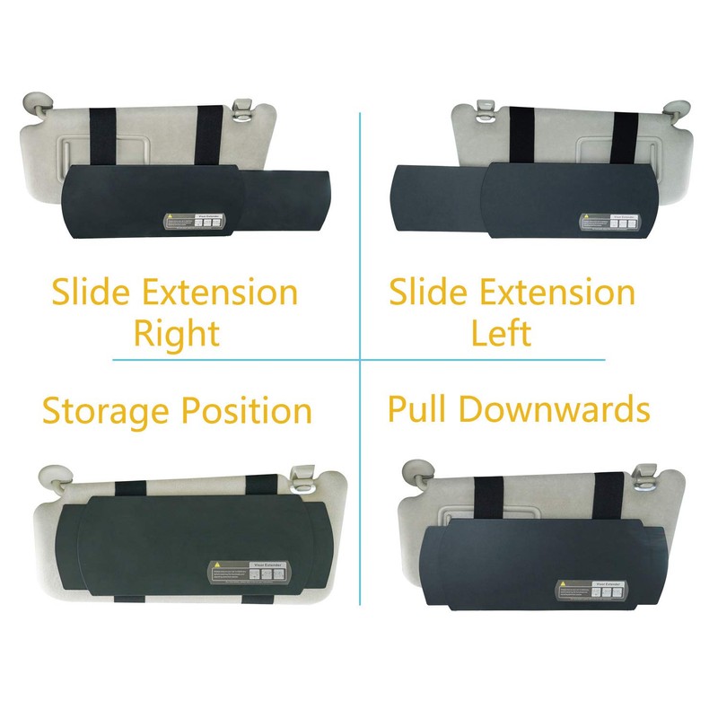 Car Visor Extender, FULLONG Car Visor Sunshade Extender for Front