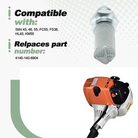 Muffler Stub Spark Arrestor Compatible with Stihl 45 46 55 FC55 FS38 HL45 KM55 String Trimmer Replace 4140-140-6904