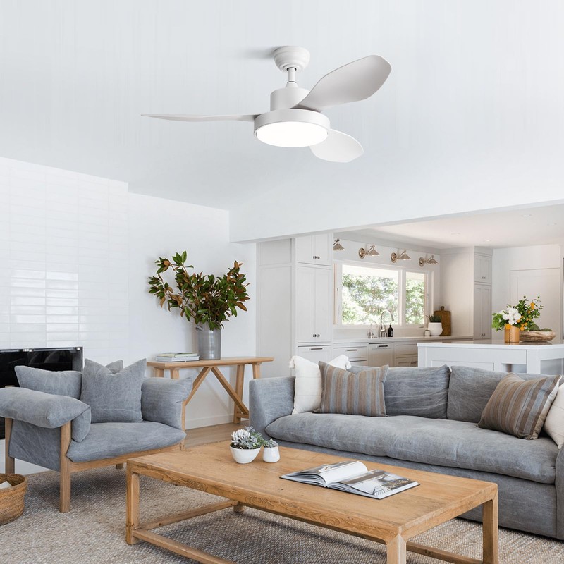 Sofucor 47 Inch Ceiling Fan with Lights and Remote Modern