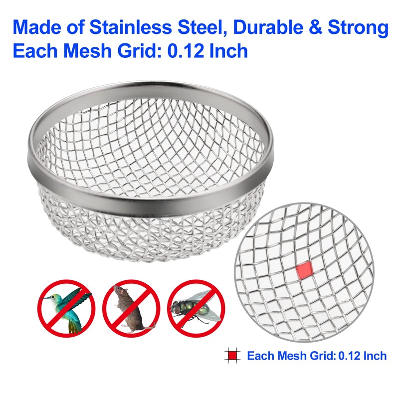 RV Flying Insect Screen, 2 Pack Furnace Vent Cover,Heater Vent