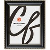 Craig Frames Victoria, 11x14 Picture Frame, Ornate Black and Gold
