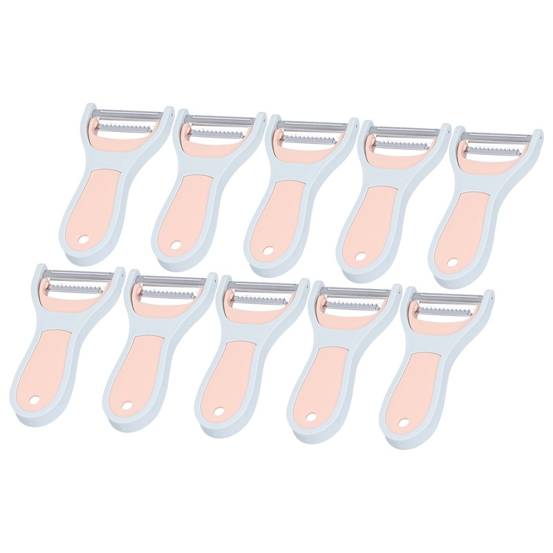 10Pcs 2 in 1 Kitchen Peeler Stainless Steel Potato Vegetable