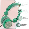 Mipcase Rhinestone Dinosaur Headphones for Headset with Mic Safe Volume