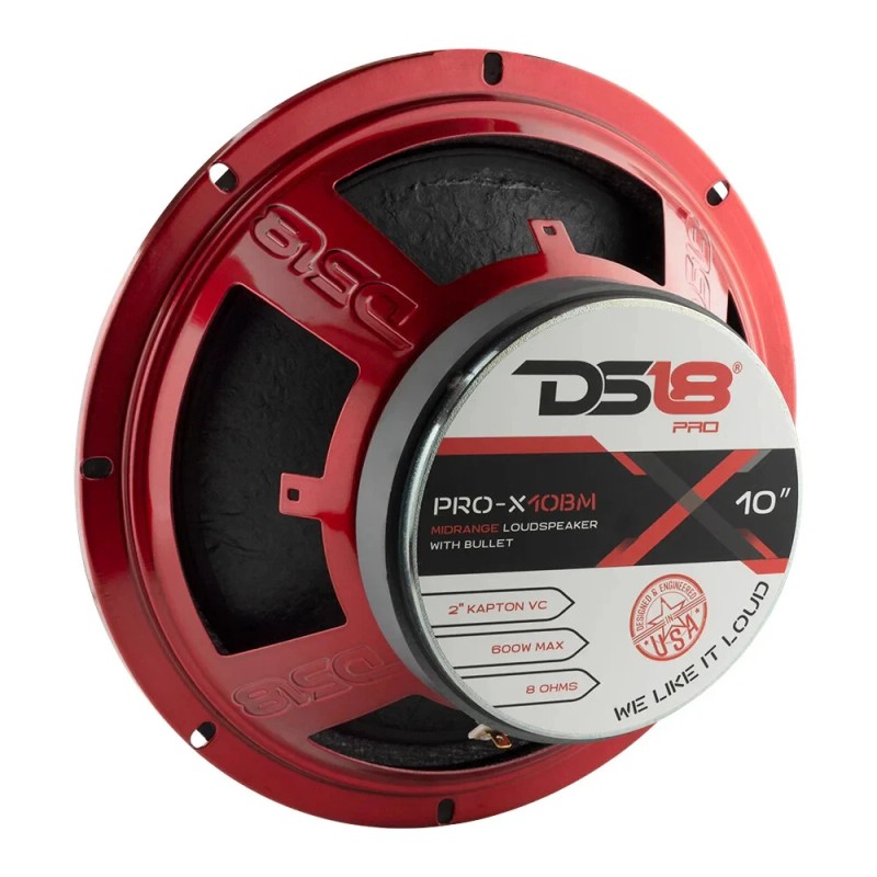 DS18 PRO-X10BM 10″ Midrange Bullet Speaker 600 Watt 8 Ohm