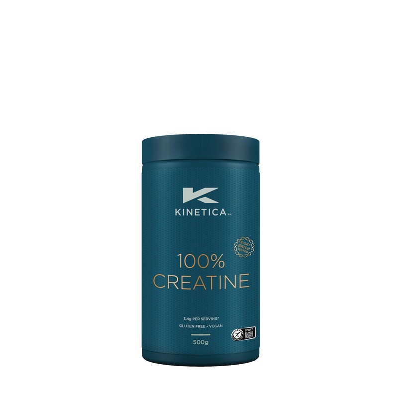 Kinetica 100% Creatine Monohydrate Powder, Gluten Free, Suitable for Vegans,