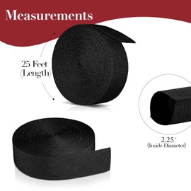 Nylon Protective Hose Sleeve Sheath Cable Cover Welding Tig Torch Hydraulic Hose, 2.25" ID, 25 Feet Length, Black