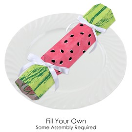 Big Dot of Happiness Sweet Watermelon - No Snap Fruit Party Table Favors - DIY Cracker Boxes - Set of 12