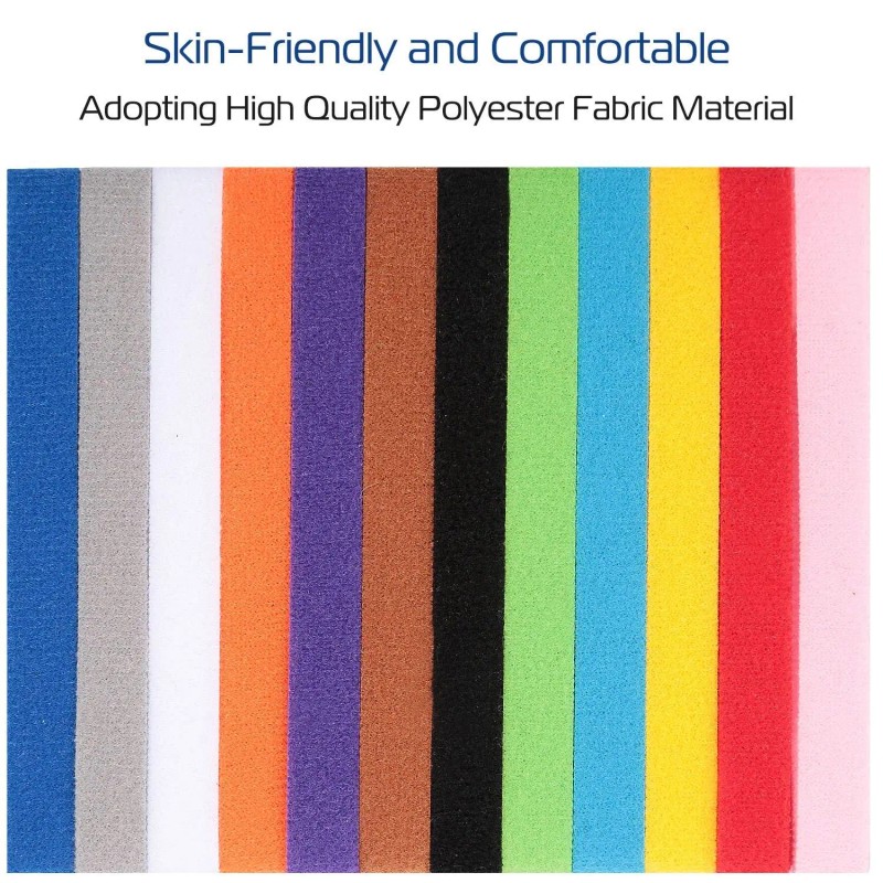 Adjustable Double-Sided 12-Color Large Pet ID Bands for Whelping PuppiesSize: