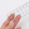 sourcing map 2pcs Straight Plastic Ruler 15cm Metric Plastic Clear