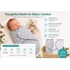 Soft Cotton Baby Swaddles for Newborns 0-3 Months, Adjustable Grey