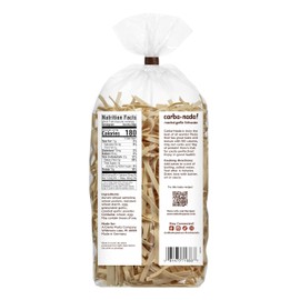 Al Dente Carba-Nada Variety Pack – Lower Carb, High Protein Pasta. Includes Egg Fettuccine & Roasted Garlic Fettuccine. Keto-Friendly, Artisanal, Non-GMO, Cage-Free Eggs, 10oz Bags (Pack of 6).