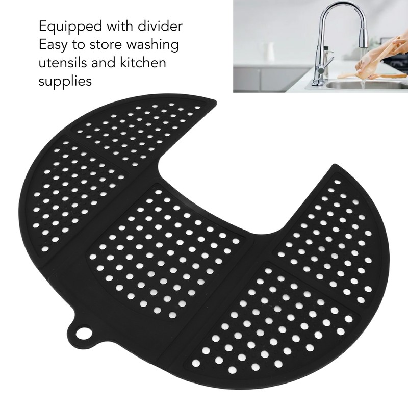 Sink Topper Foldable Sink Cover Silicone Compartments Design Easy To