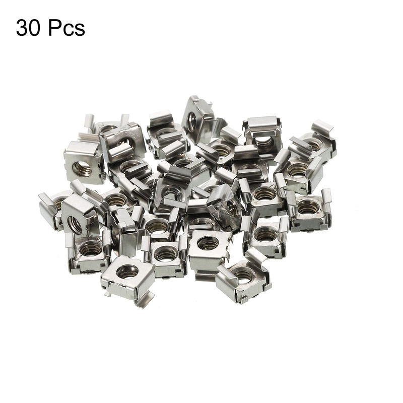 PATIKIL M6 Cage Nuts 201 Stainless Steel for Server Rack