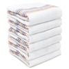 QILZO 12 Twill Kitchen Towels 45 x 45 cm, Cotton