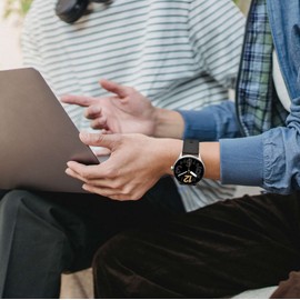 BISONSTRAP Silicone Watch Bands, Slim Watch Straps with Quick Release, 20mm, Black with Black Buckle