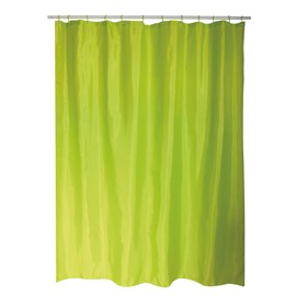 MSV Anti-Mould Shower Curtain - Anti-Bacterial, Washable, Waterproof, Polyester, 180 x 200 cm, Green